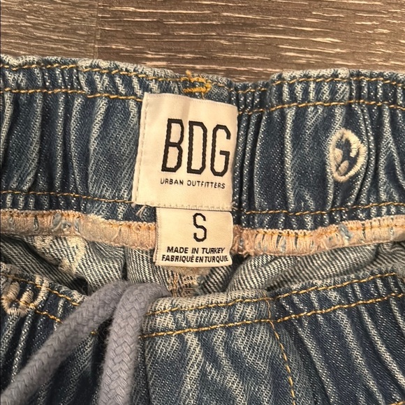 BDG Blue Pants with White Floral Pattern - Picture 2 of 4